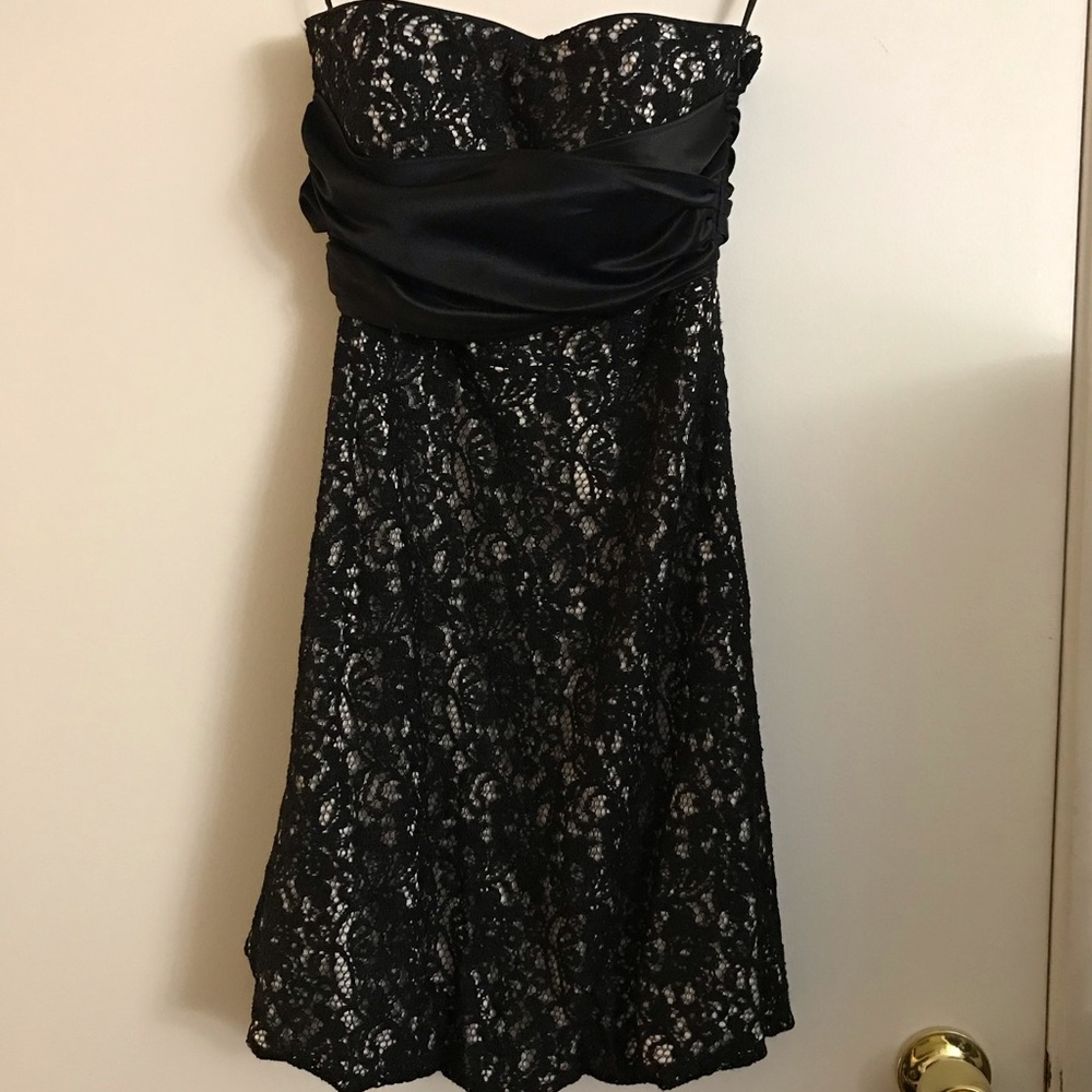 Black mini dress